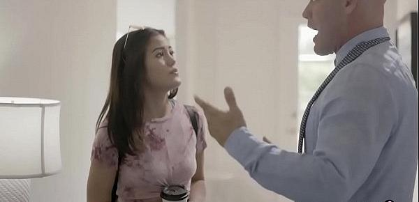  Stepdaughter wets herself when lectured by stepdad